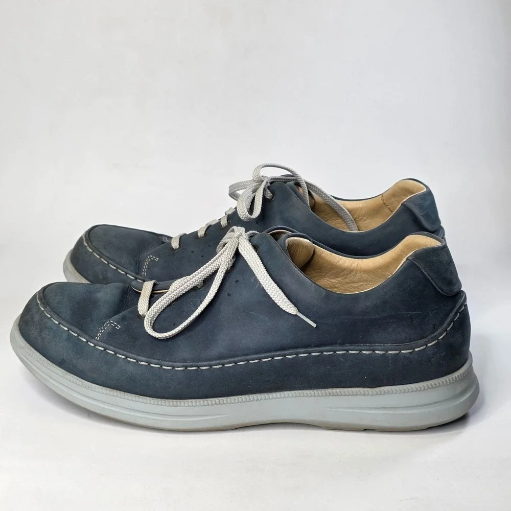 Samuel Hubbard Men's Size 13 M Blue Nubuck Holes Golf Walking Driftwood Shoes